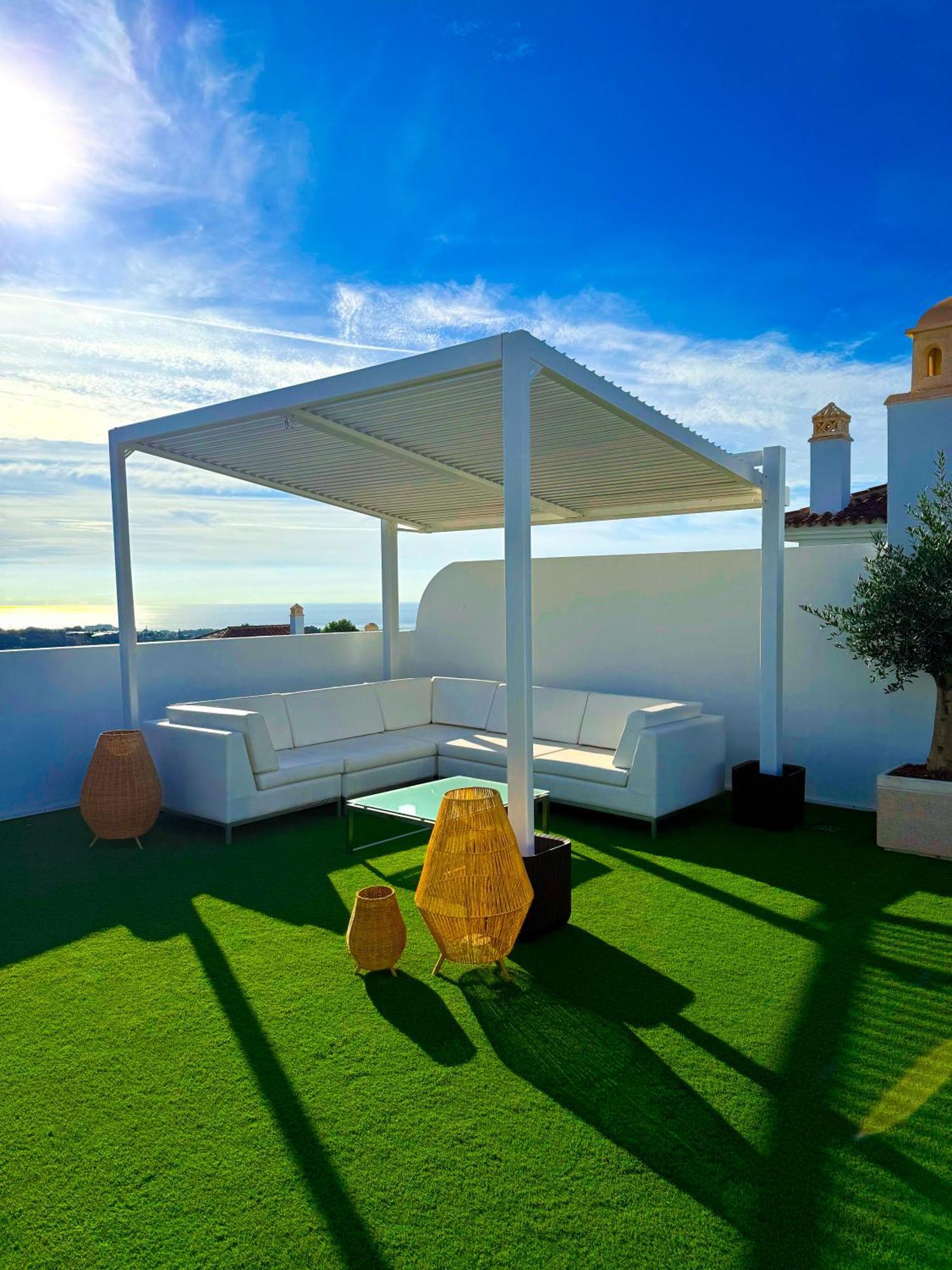 Oceanview Luxury Penthouse Apartment Estepona Bagian luar foto